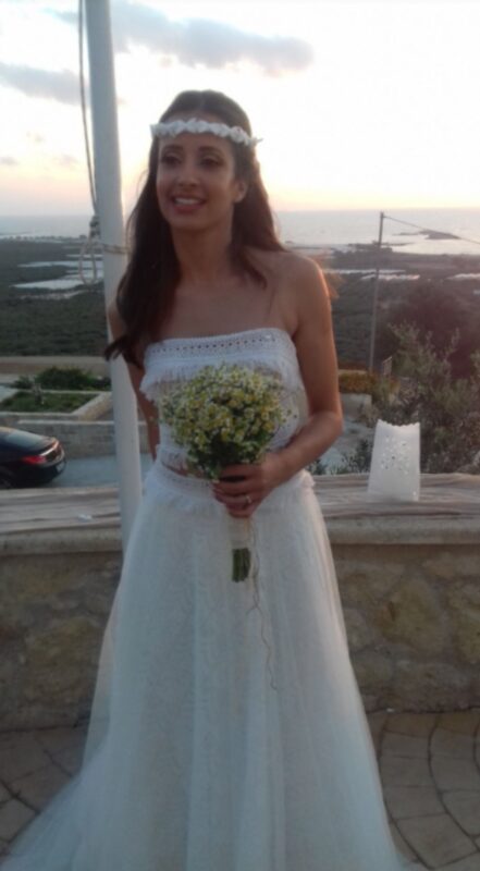 φωτογραφια νυφης με boho νυφικο